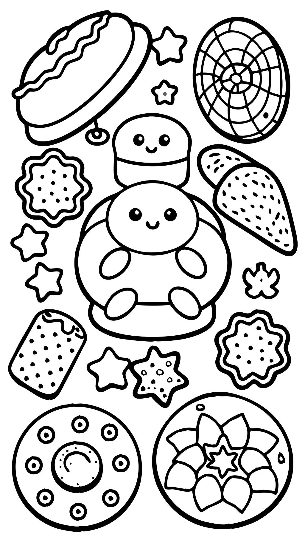 coloring pages cookies